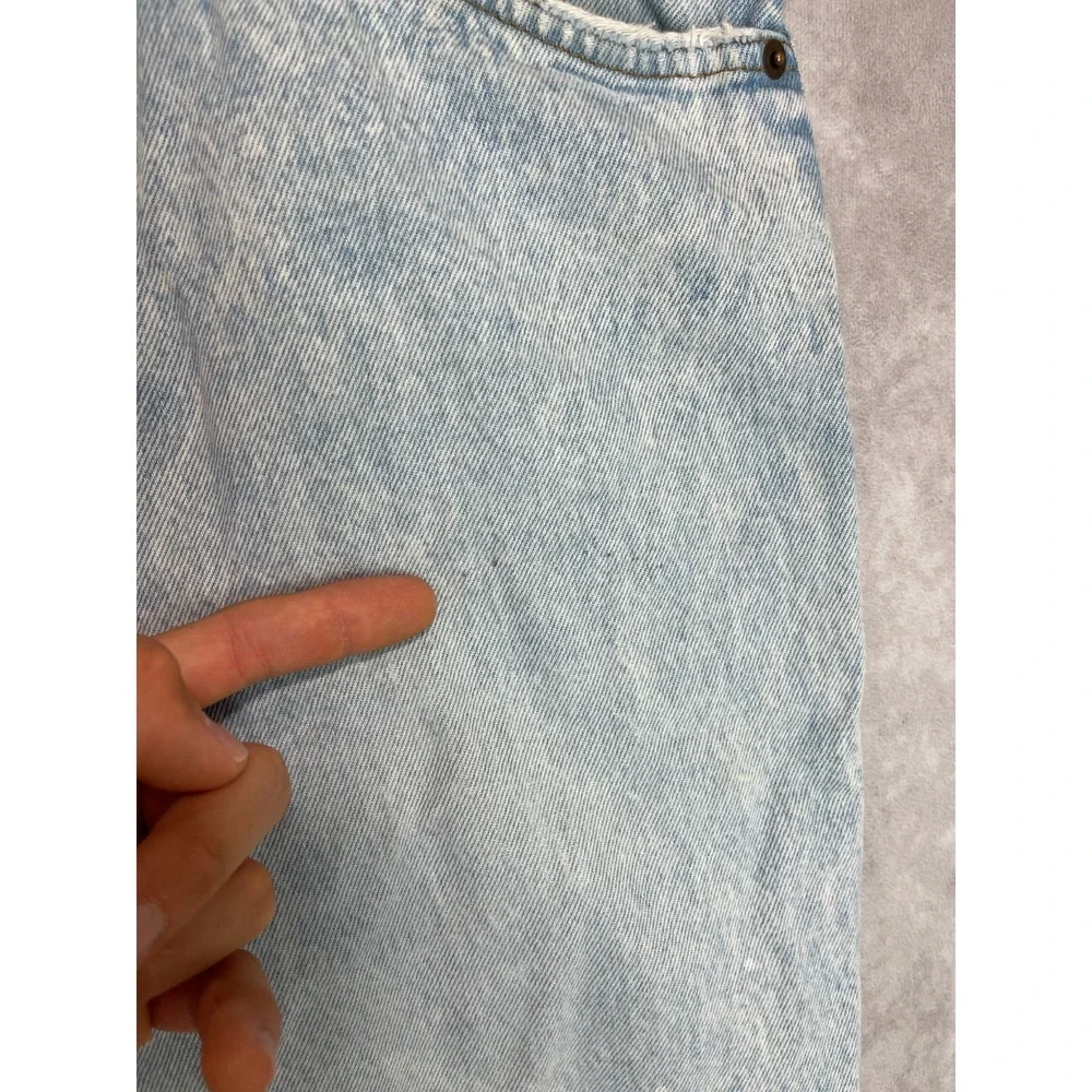 VINTAGE Levis Jean Shorts Mens 34 Blue Distressed Denim Jorts Orange Tab USA 90s